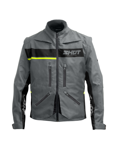 Veste enduro Shot Assault 2.0 - Gris Jaune Fluo