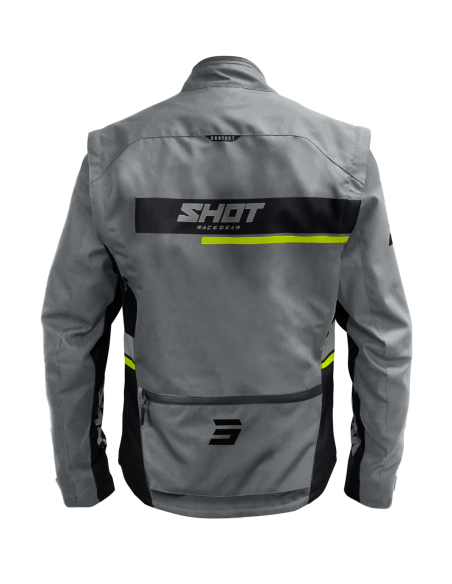 Veste enduro Shot Assault 2.0 - Gris Jaune Fluo