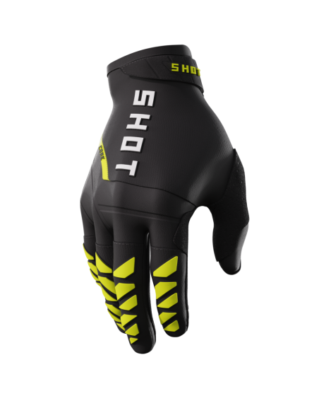 Gants cross Shot Core - Jaune Fluo