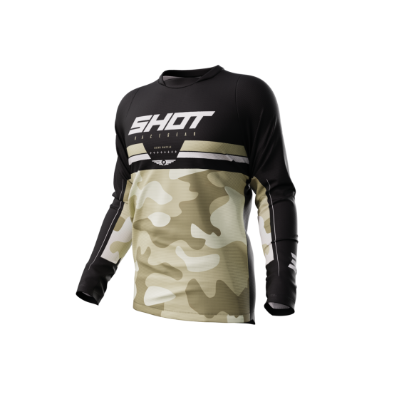 Maillot cross Shot 2024 Devo Battle - Beige