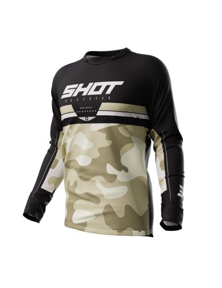 Maillot cross Shot 2024 Devo Battle - Beige