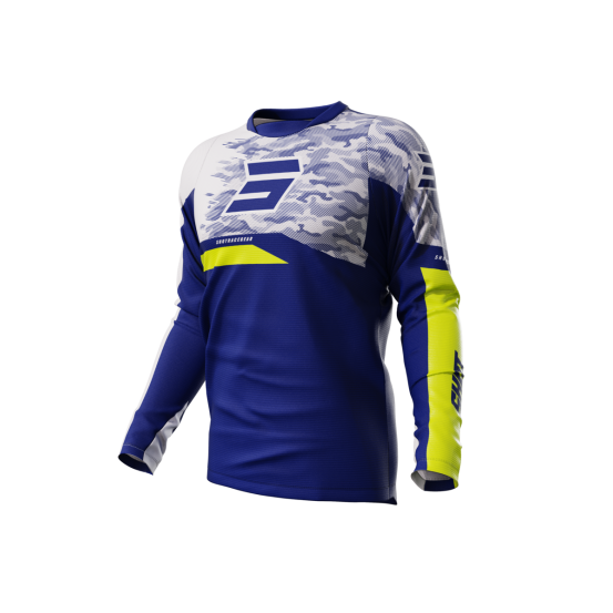 Maillot cross Shot 2024 Devo Matrix - Bleu