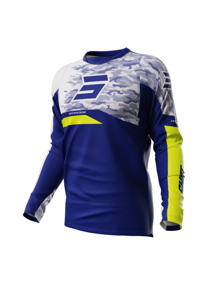 Maillot cross Shot 2024 Devo Matrix - Bleu