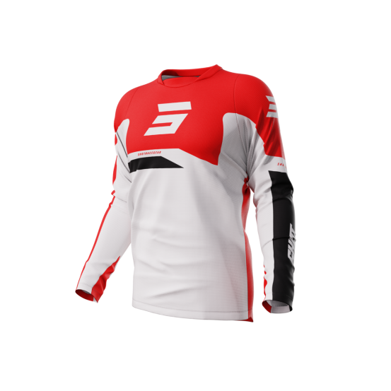 Maillot cross Shot 2024 Devo Star - Rouge