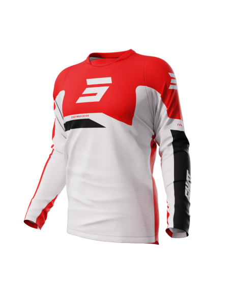 Maillot cross Shot 2024 Devo Star - Rouge