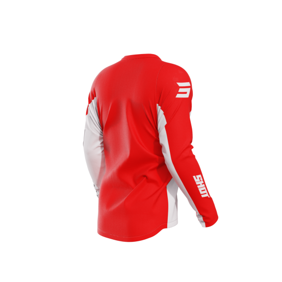 Maillot cross Shot 2024 Devo Star - Rouge