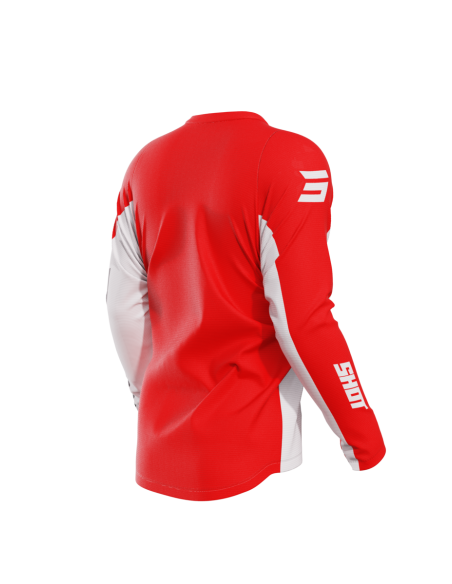 Maillot cross Shot 2024 Devo Star - Rouge