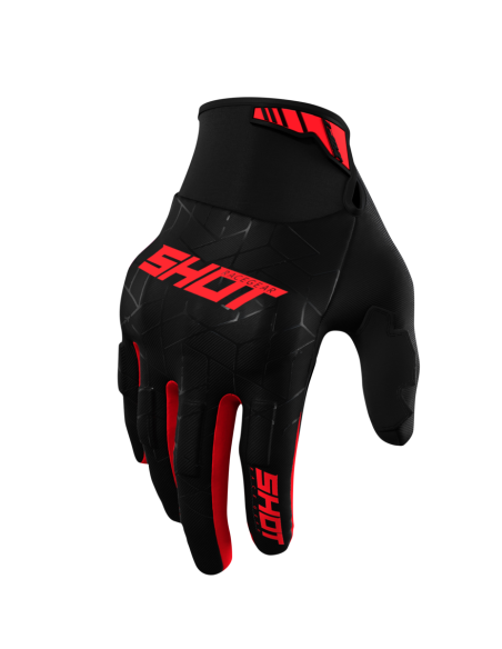 Gants cross Shot Drift Spider - Rouge