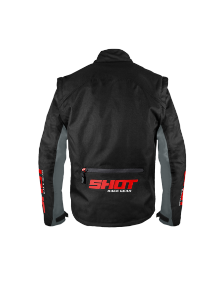 Veste enduro Shot Contact - Noir Rouge