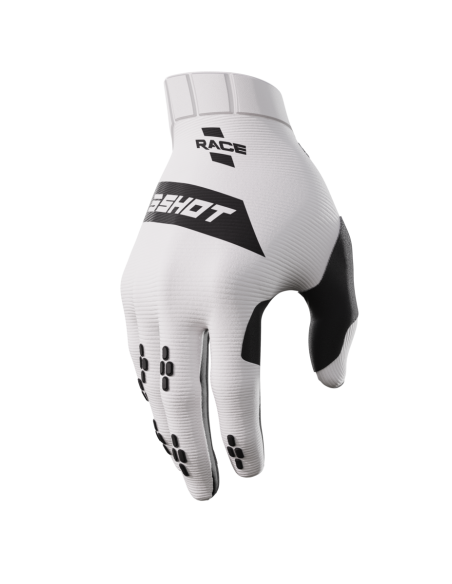 Gants cross Shot Race - Blanc
