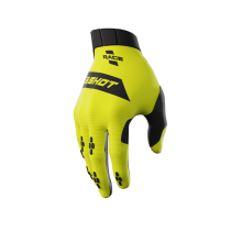 Gants cross enfant Shot 2024 Race - Jaune Fluo