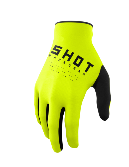 Gants cross Shot Draw - Jaune Fluo