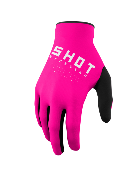 Gants cross enfant Shot Draw - Rose