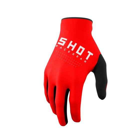 Gants cross enfant Shot Draw - Rouge