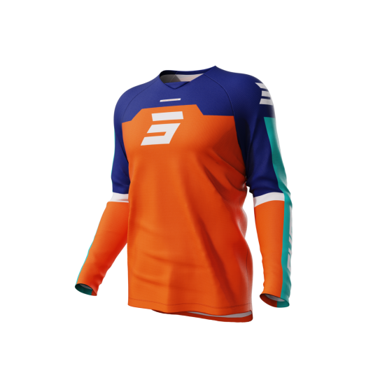 Maillot cross enfant Shot 2024 Draw Iron - Orange