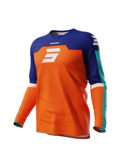 Maillot cross enfant Shot 2024 Draw Iron - Orange