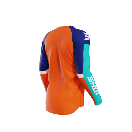 Maillot cross enfant Shot 2024 Draw Iron - Orange