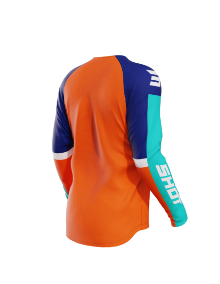 Maillot cross enfant Shot 2024 Draw Iron - Orange