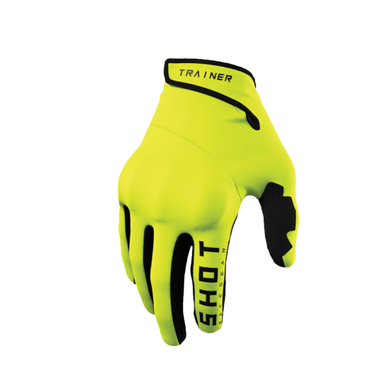 Gants cross Shot Trainer CE 3.0 - Jaune Fluo