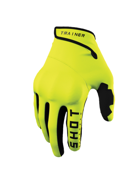 Gants cross Shot Trainer CE 3.0 - Jaune Fluo