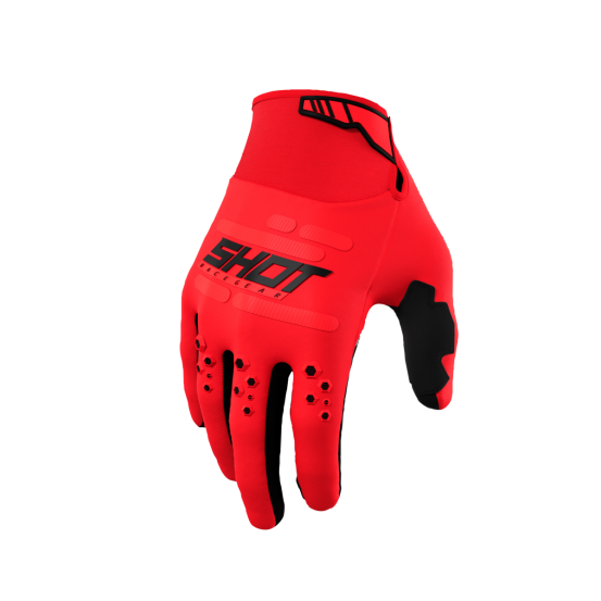 Gants cross Shot Vision - Rouge