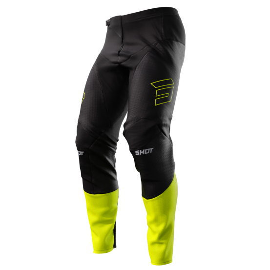 Pantalon cross Shot 2024 Contact Patrol - Noir Jaune Fluo