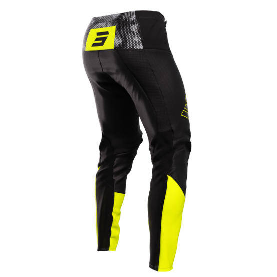 Pantalon cross Shot 2024 Contact Patrol - Noir Jaune Fluo
