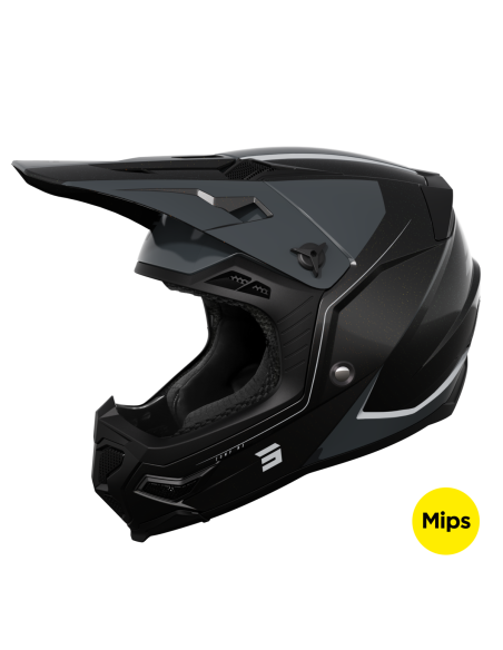 Casque cross Shot Core Comp - Noir Pearly