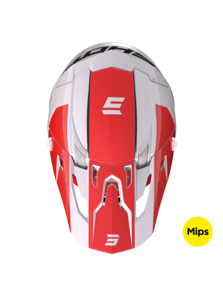 Casque cross Shot 2023 Core Comp - Rouge Pearly
