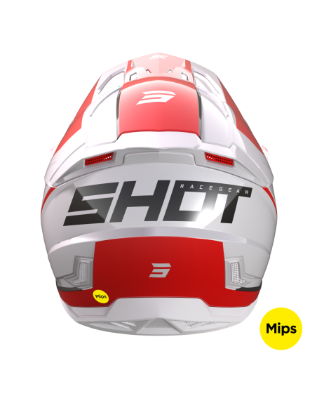 Casque cross Shot 2023 Core Comp - Rouge Pearly