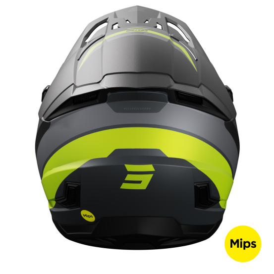 Casque cross Shot 2024 Core Custom - Jaune fluo Mat