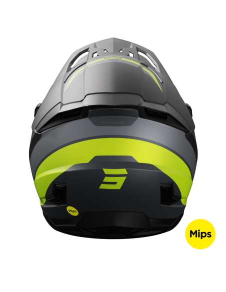 Casque cross Shot 2024 Core Custom - Jaune fluo Mat