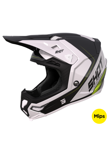 Casque cross Shot 2023 Core Fast - Noir Pearly