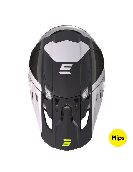 Casque cross Shot 2023 Core Fast - Noir Pearly