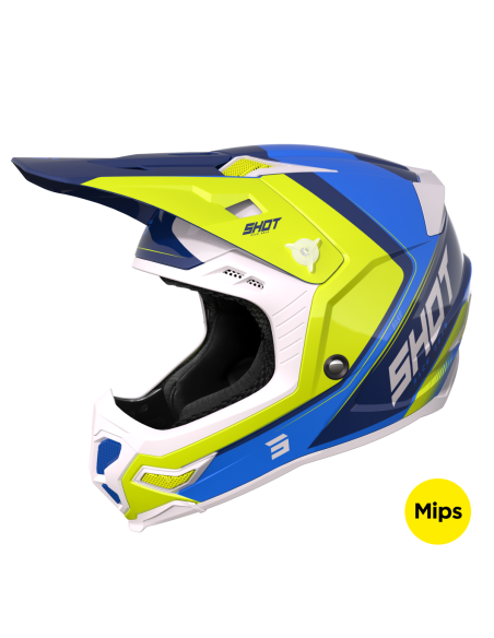 Casque cross Shot 2023 Core Fast - Bleu Pearly