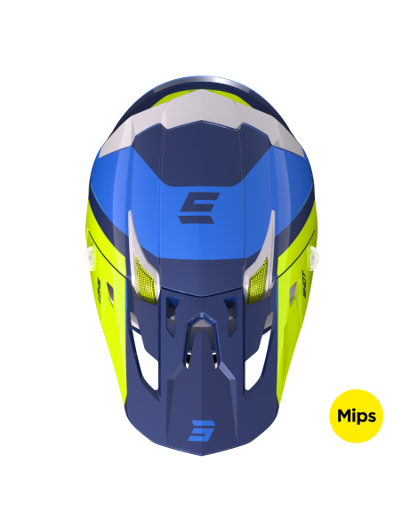 Casque cross Shot 2023 Core Fast - Bleu Pearly