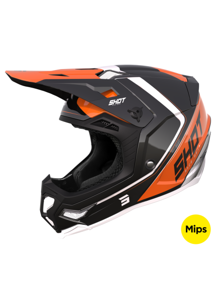 Casque cross Shot 2023 Core Fast - Orange Pearly