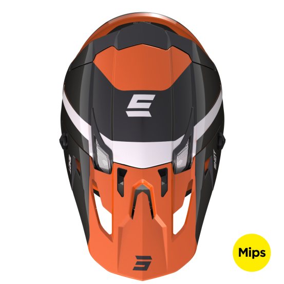 Casque cross Shot 2023 Core Fast - Orange Pearly
