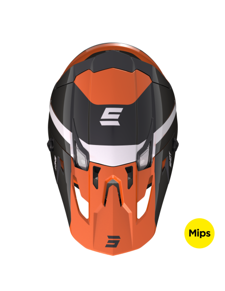 Casque cross Shot 2023 Core Fast - Orange Pearly