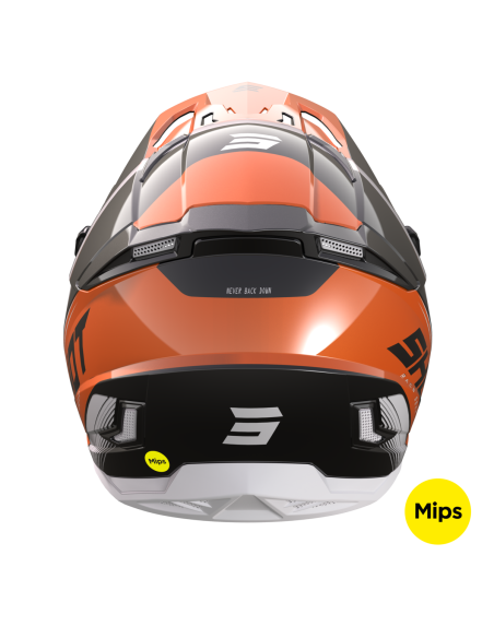 Casque cross Shot 2023 Core Fast - Orange Pearly