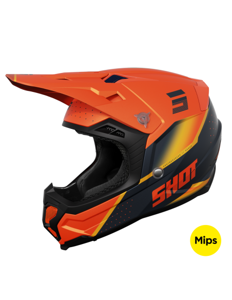 Casque cross Shot 2024 Core Honor - Orange Mat
