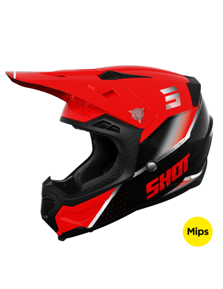 Casque cross Shot 2024 Core Honor - Rouge
