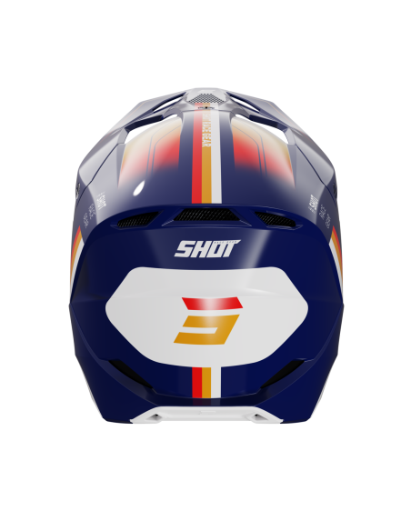 Casque cross Shot 2024 Furious Aim - Bleu Glossy