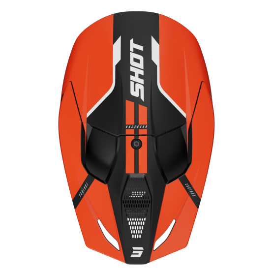Casque cross Shot 2024 Furious Bolt - Orange Glossy