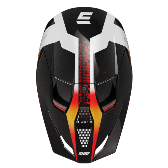 Casque cross Shot 2024 Furious Electron - Orange Glossy