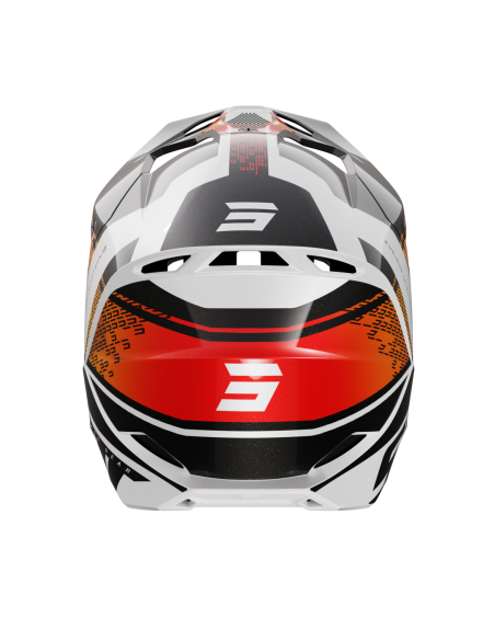 Casque cross Shot 2024 Furious Electron - Orange Glossy