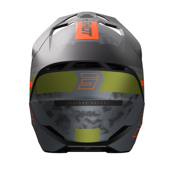 Casque cross Shot 2024 Furious Patrol - Kaki Mat