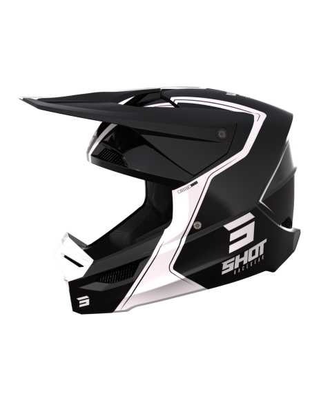 Casque cross Shot 2023 Furious Reflex - Noir