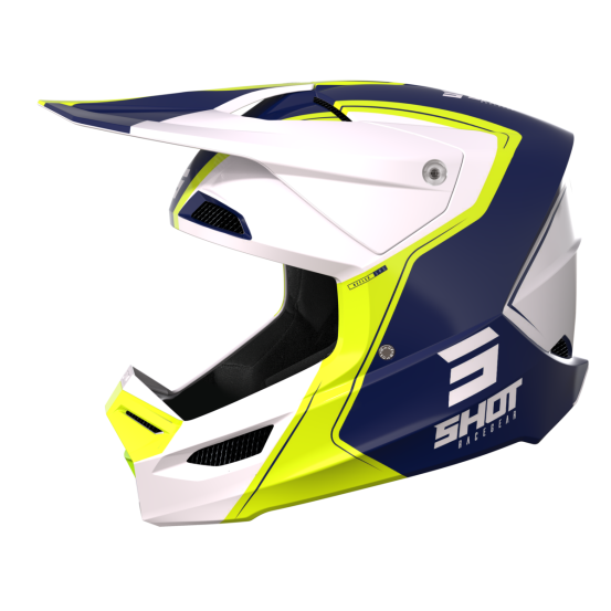 Casque cross Shot 2023 Furious Reflex - Bleu