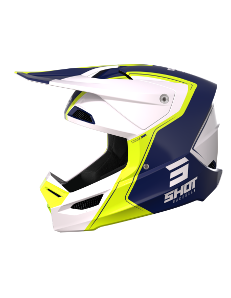Casque cross Shot 2023 Furious Reflex - Bleu